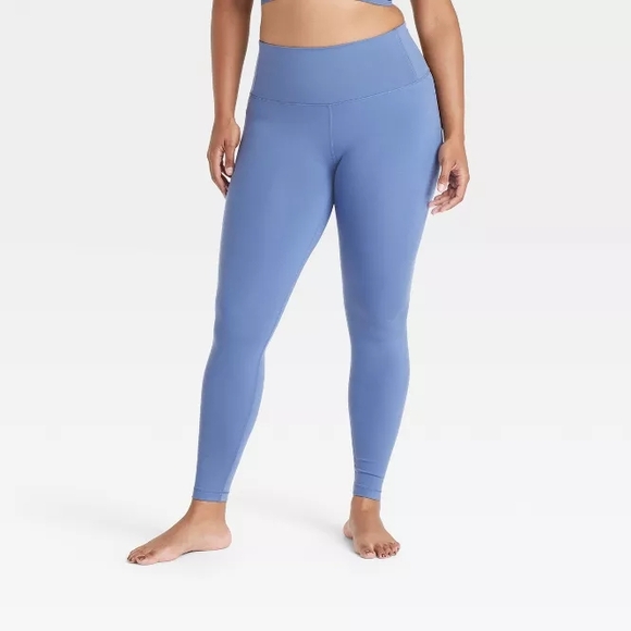 All in Motion Women's Blue High-Waisted Leggings - Picture 1 of 8